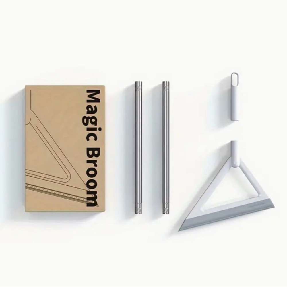 Magic Broom with Silver Handle